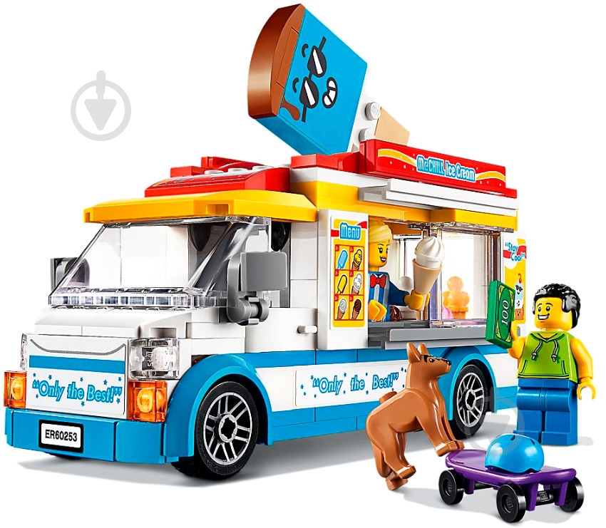 Конструктор LEGO City Фургон с мороженым 60253 - фото 10
