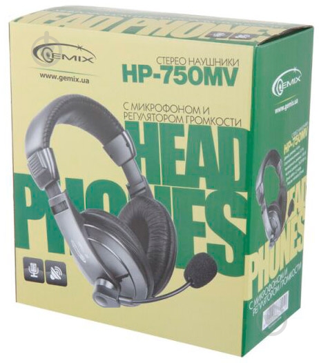 Гарнитура Gemix black (HP-750MV) - фото 4