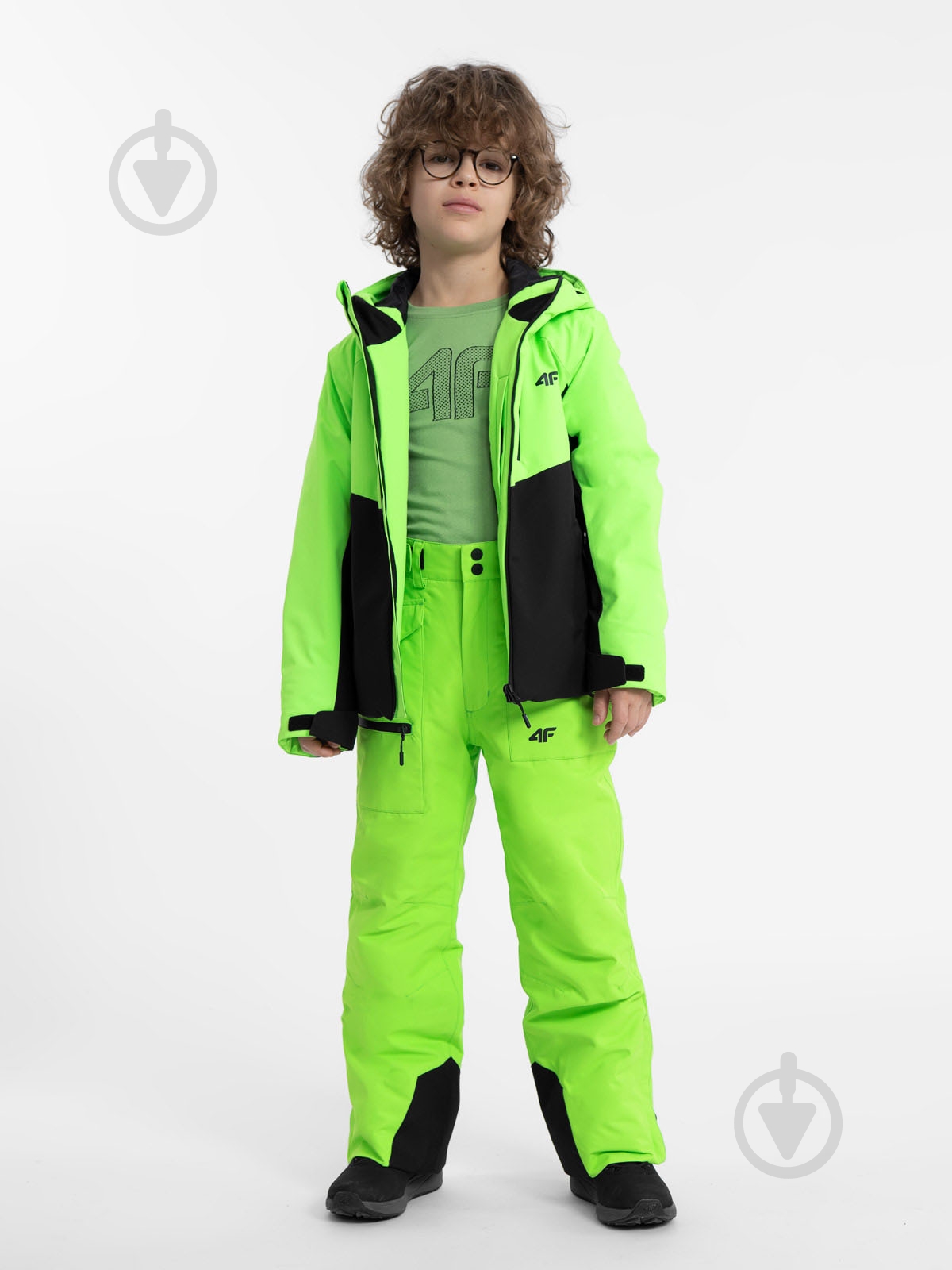 Куртка для мальчиков 4F TECHNICAL JACKET M300 4FJAW23TTJAM300-41N зеленая - фото 4 Куртка для мальчиков 4F TECHNICAL JACKET M300 4FJAW23TTJAM300-41N зеленая - фото 4