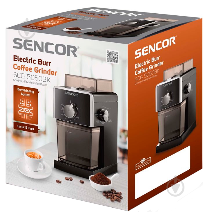 Кофемолка Sencor SCG 5050BK - фото 6