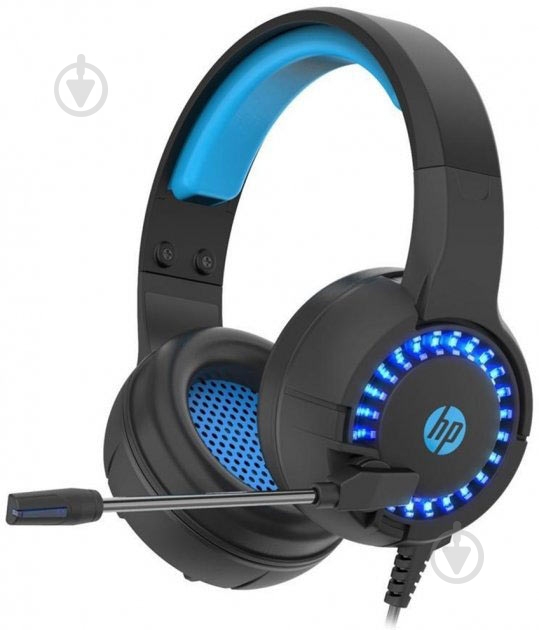 Наушники HP Gaming LED black/blue (DHE-8011UM) - фото 1