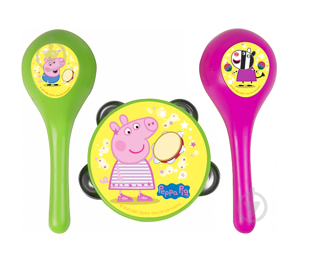 Игрушечный набор Peppa Pig Бубен и маракасы 122213 - фото 1