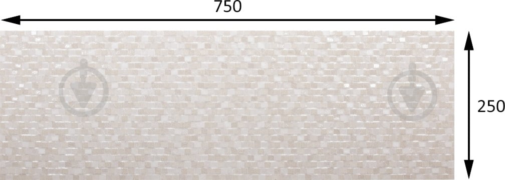 Плитка Emigres Hit Mos Beige 25x75 - фото 4