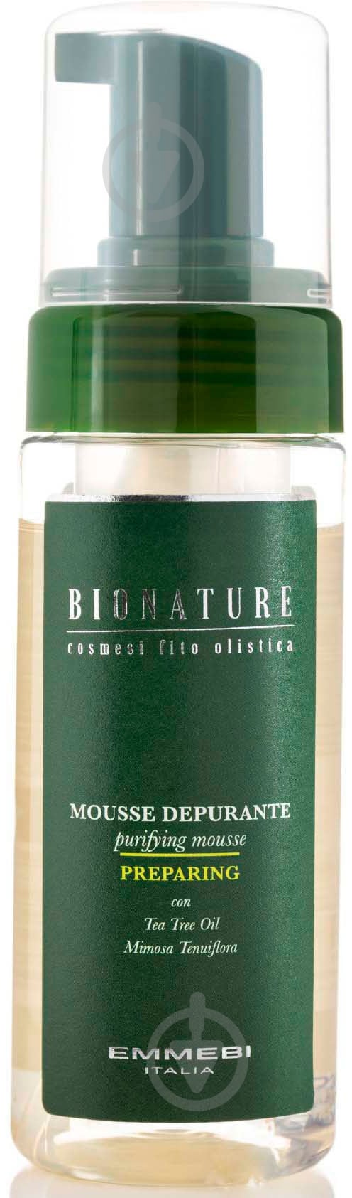 Мусс EMMEBI очищающий bionature 150 мл - фото 1