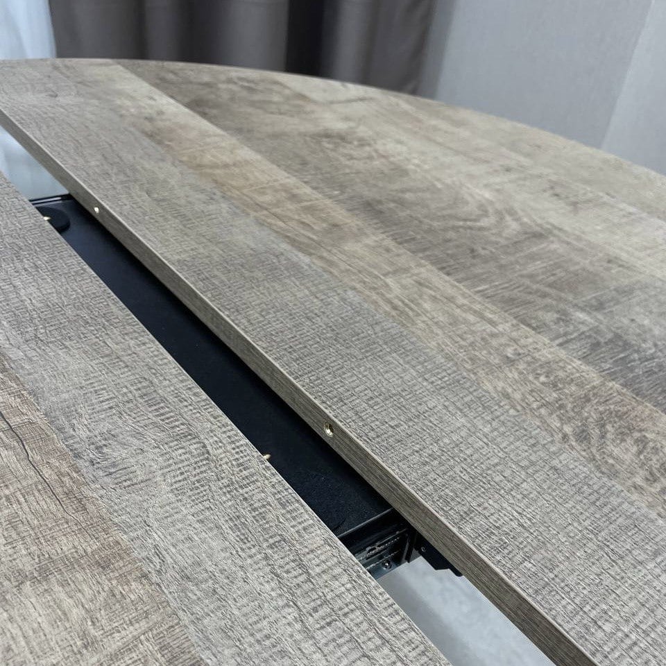 Стол обеденный Starwood Alen Fold 1000(1330)x1000x760мм дуб песочный/черный - фото 5 Стол обеденный Starwood Alen Fold 1000(1330)x1000x760мм дуб песочный/черный - фото 5