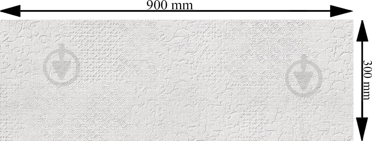 Плитка Cifre Прогресс вайт текстайл 30x90 - фото 3