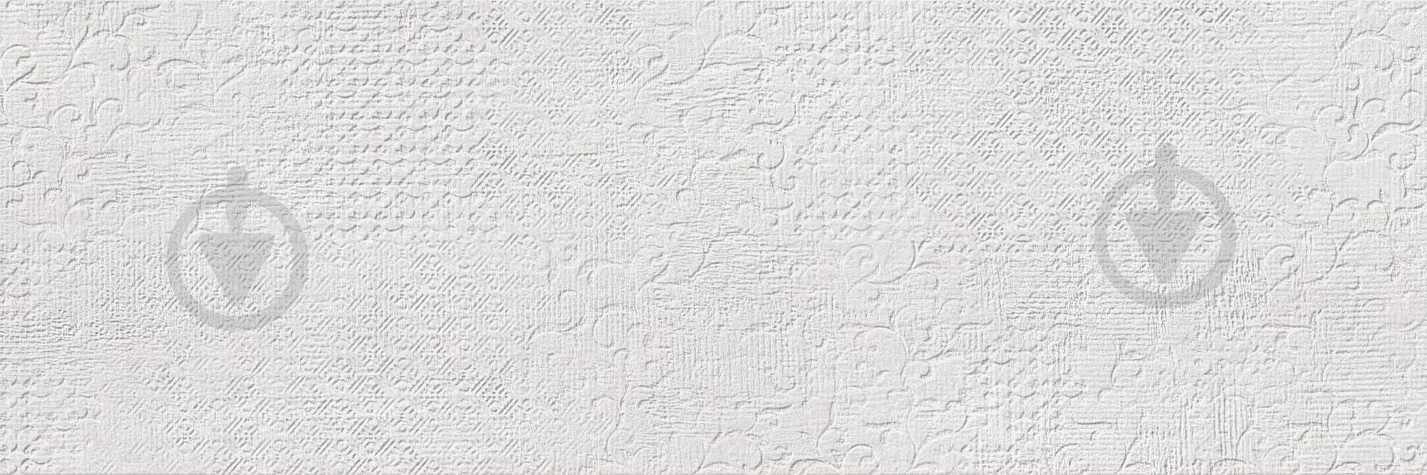 Плитка Cifre Прогресс вайт текстайл 30x90 - фото 1