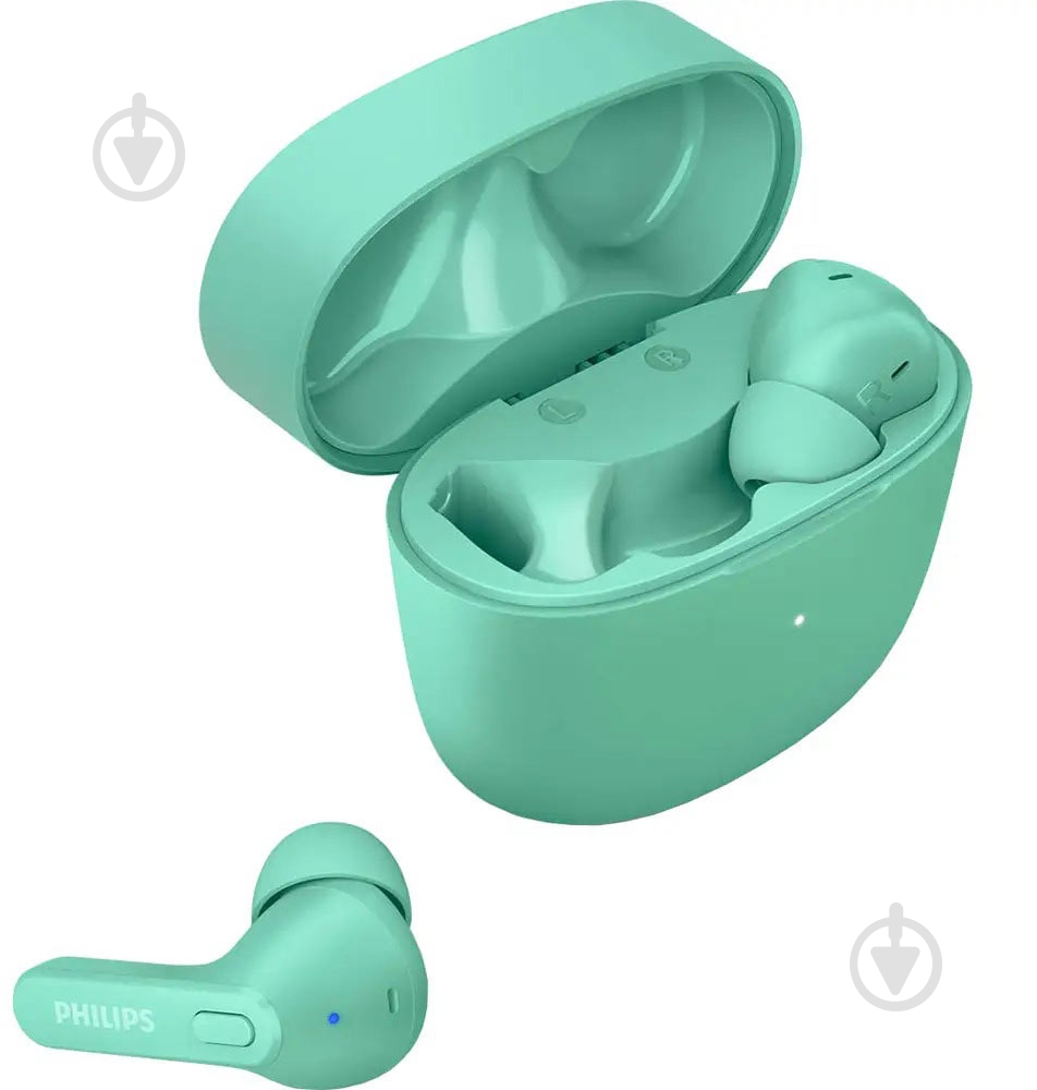 Bluetooth-гарнитура Philips True Wireless IPX4 green (TAT2206GR/00) - фото 3