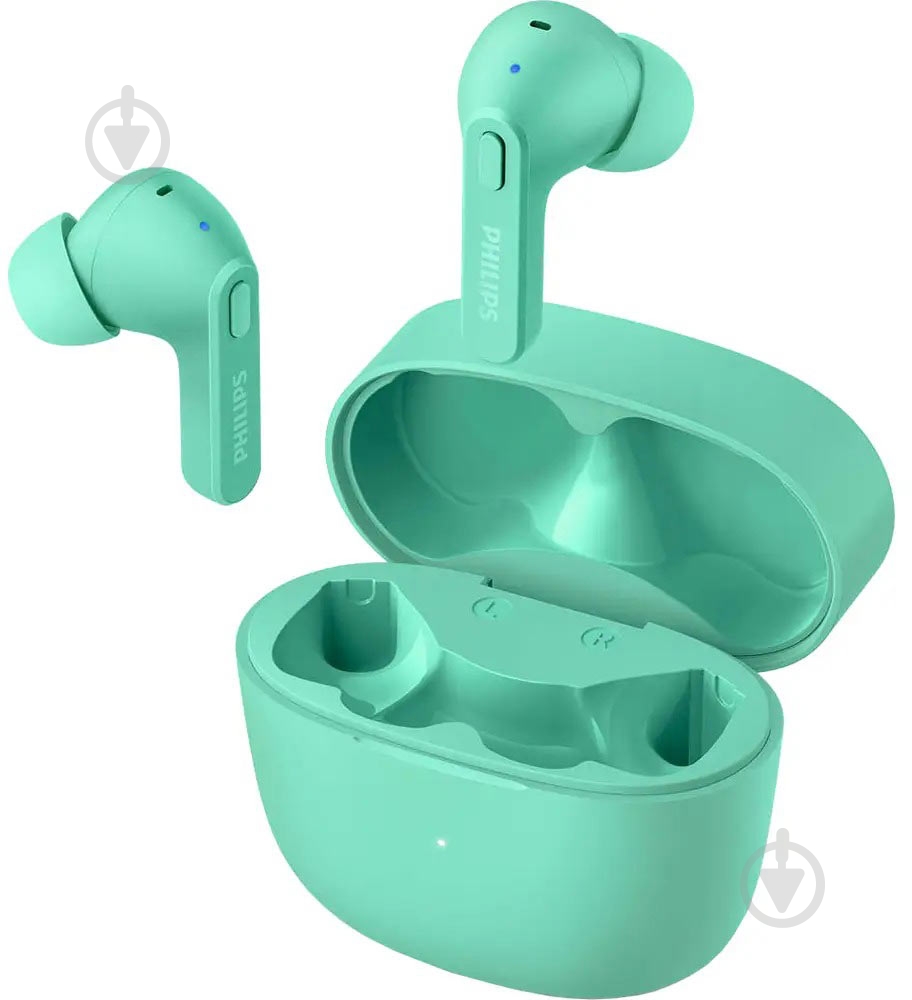 Bluetooth-гарнитура Philips True Wireless IPX4 green (TAT2206GR/00) - фото 1