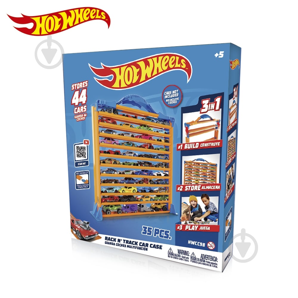 Гараж Hot Wheels з доріжками для зберігання машинок HWCC9B - фото 6