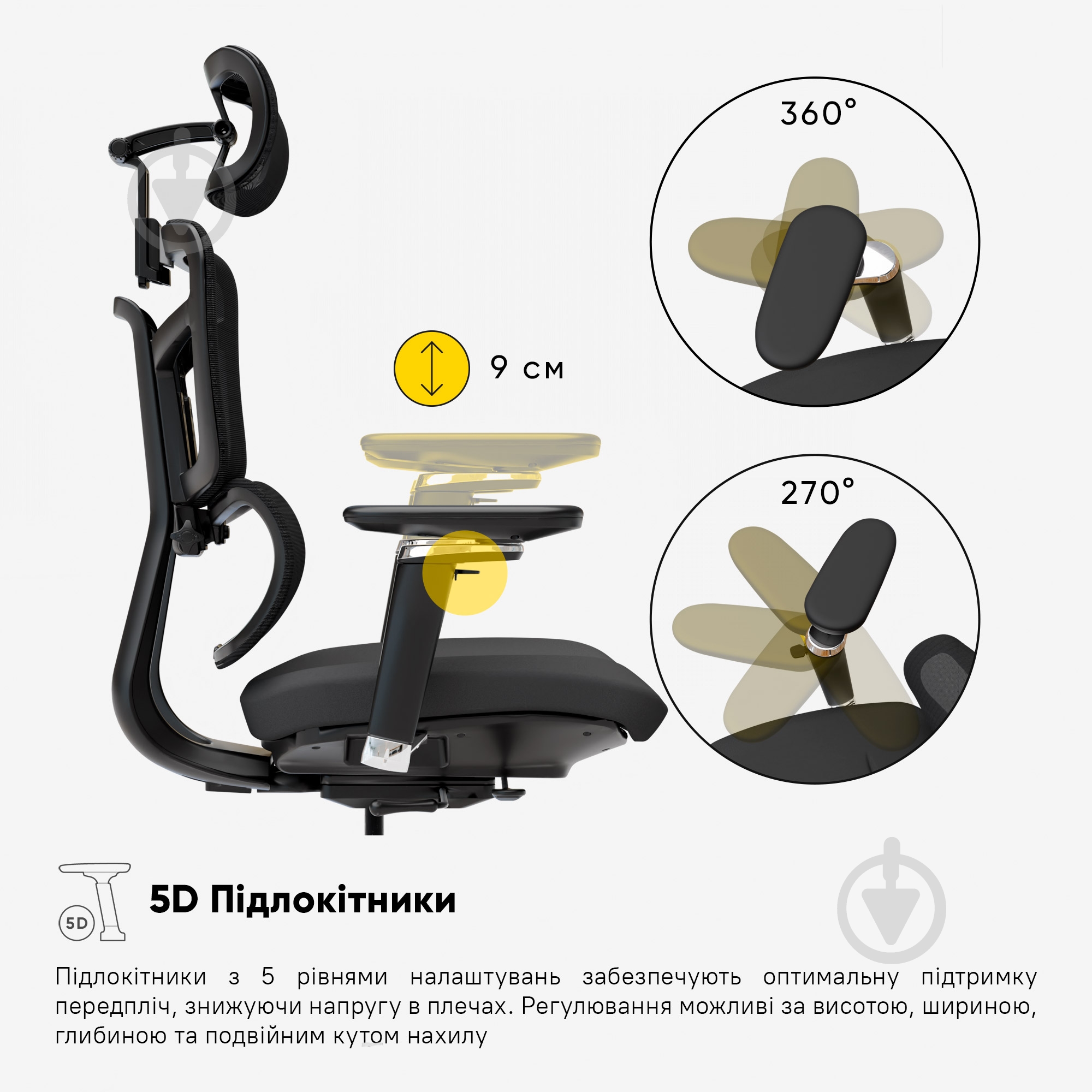 Кресло офисное Mealux S4 Air Fabric черный - фото 9 Кресло офисное Mealux S4 Air Fabric черный - фото 9