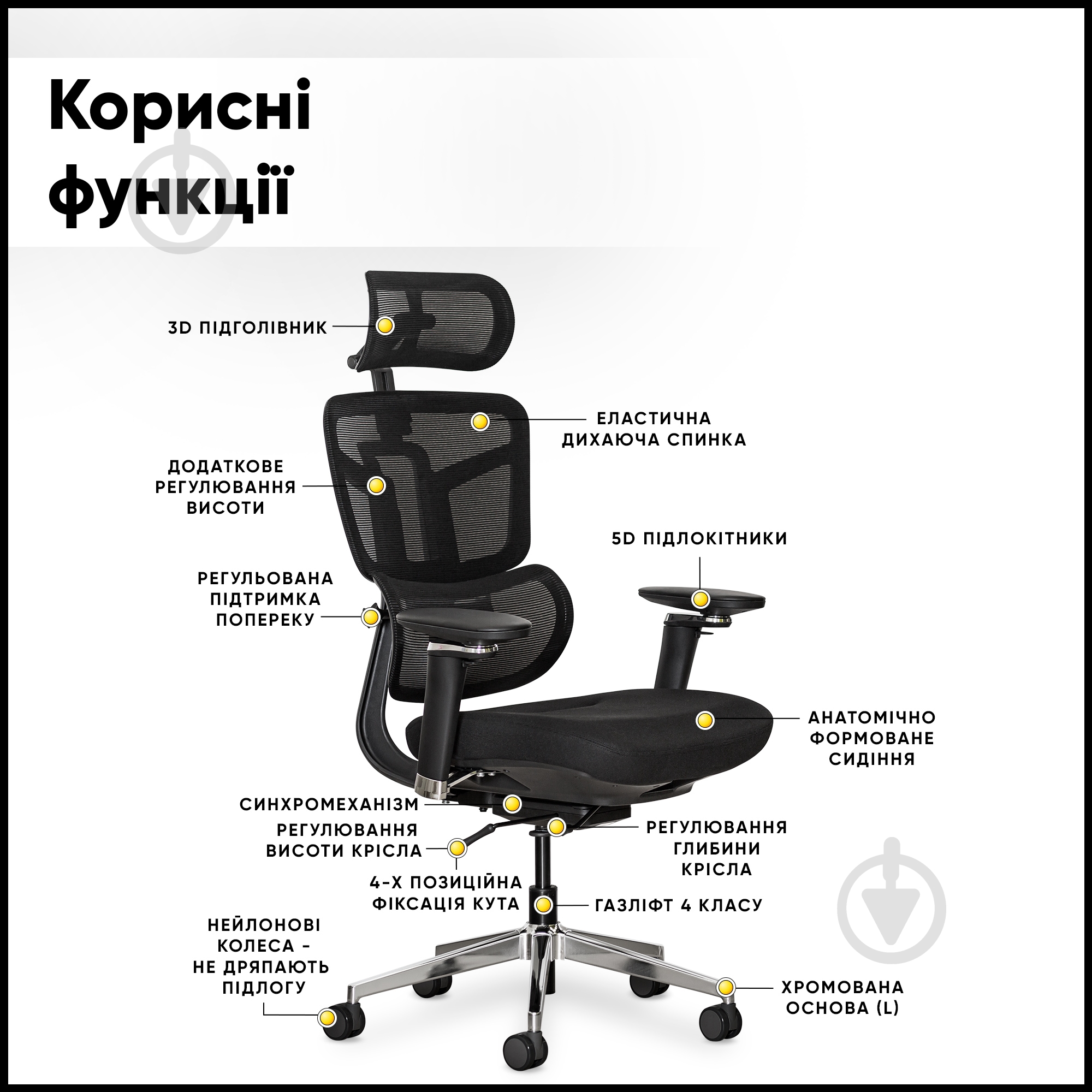 Кресло офисное Mealux S4 Air Fabric черный - фото 4 Кресло офисное Mealux S4 Air Fabric черный - фото 4
