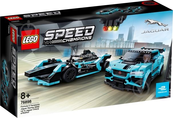 Конструктор LEGO Speed Champions Автомобили Formula E Panasonic Jaguar Racing GEN2 та Jaguar I-PACE eTROPHY 76898 - фото 3