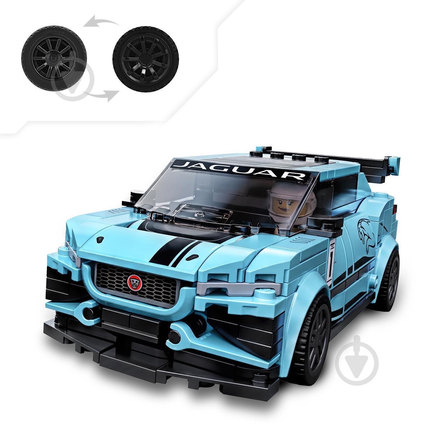 Конструктор LEGO Speed Champions Автомобили Formula E Panasonic Jaguar Racing GEN2 та Jaguar I-PACE eTROPHY 76898 - фото 7