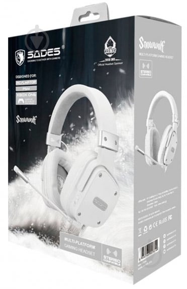 Гарнитура Sades SA-722S Snowwolf white (sa722swhj) - фото 6