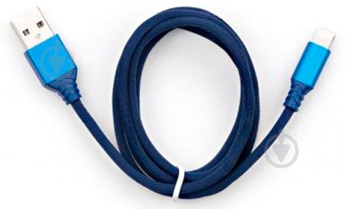 Дата-кабель Vinga USB 2.0 AM – Lightning 1 м синий (VCPDCLNB21B) blue - фото 3