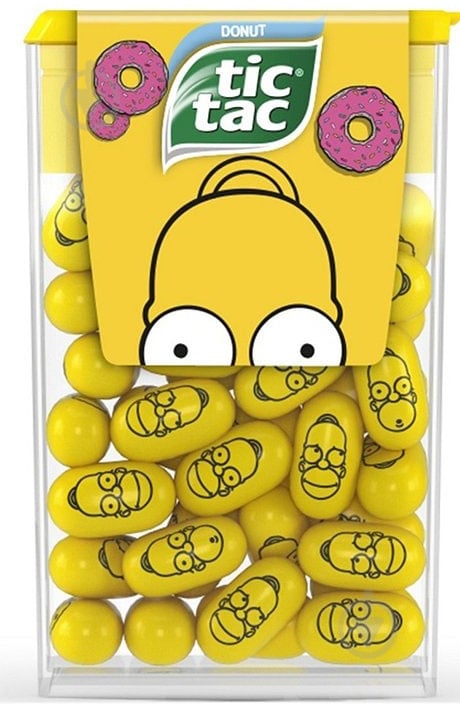 Драже Тік Так the Simpsons 200х8 16 г - фото 2 Драже Тік Так the Simpsons 200х8 16 г - фото 2