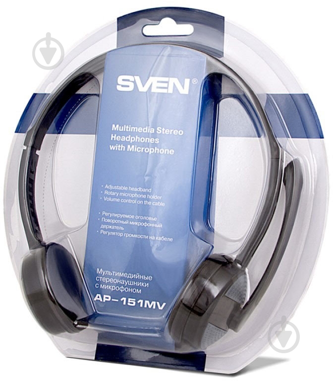 Наушники Sven AP-151MV black (00850209) - фото 6 Наушники Sven AP-151MV black (00850209) - фото 6