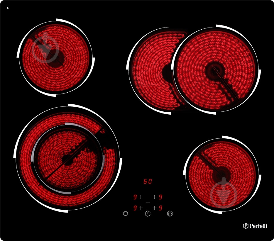 Варочная поверхность электрическая Perfelli VH 6311 BL - фото 1