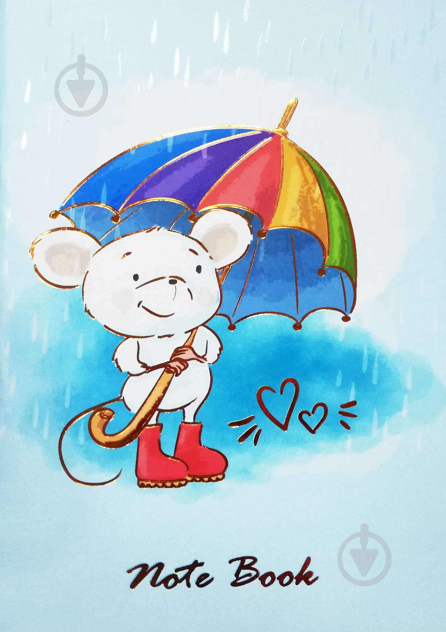 Блокнот Миша і дощ В6 48 арк. Аркуш - фото 1 Блокнот Миша і дощ В6 48 арк. Аркуш - фото 1