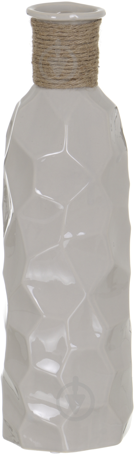 Ваза Luna Мамбо 12,5х40 см серый 40 см - фото 1