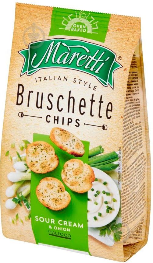 Брускетты Maretti Сметана-лук 70 г - фото 1