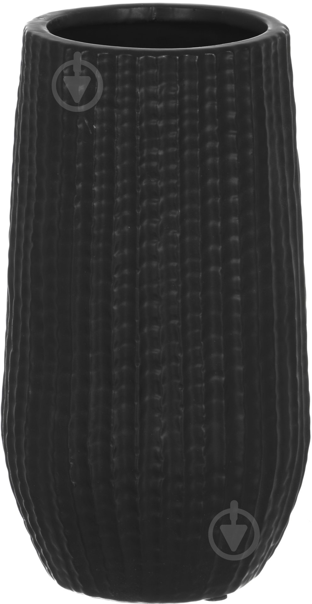 Ваза Luna Сальса 12х22 см черный 22 см - фото 1