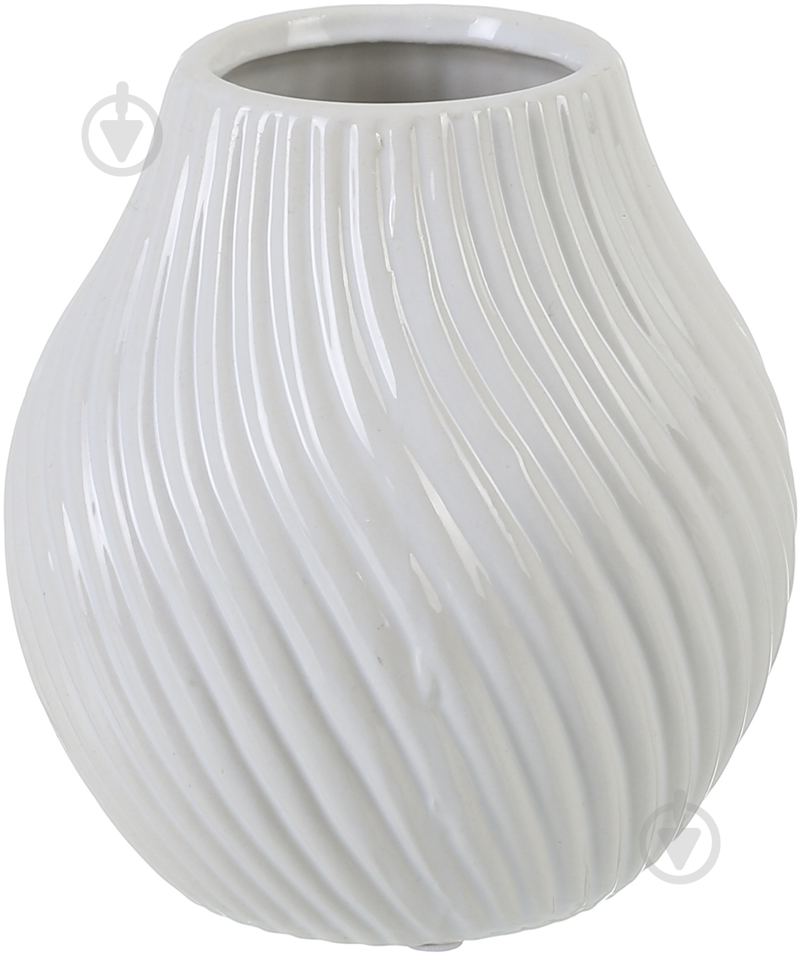Ваза Luna Волна 15 см белый 15 см - фото 1