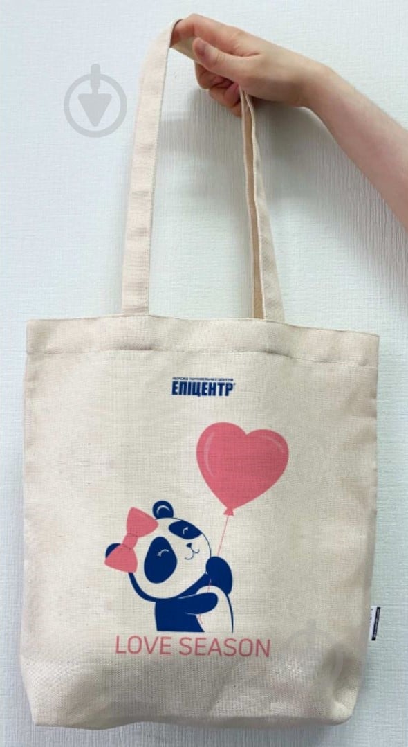 Екосумка молочний Панда4PROFI 335x340 мм - фото 1