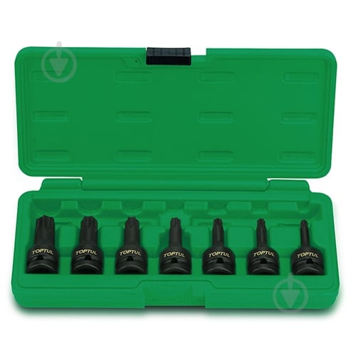 Набор головок TORX ударных 1/2" T30-T70 Toptul 7 шт. GDAI0701 - фото 1 Набор головок TORX ударных 1/2" T30-T70 Toptul 7 шт. GDAI0701 - фото 1