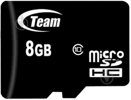 Карта памяти Team microSDHC 8 ГБ Class 10 (TUSDH8GCL1002) - фото 1