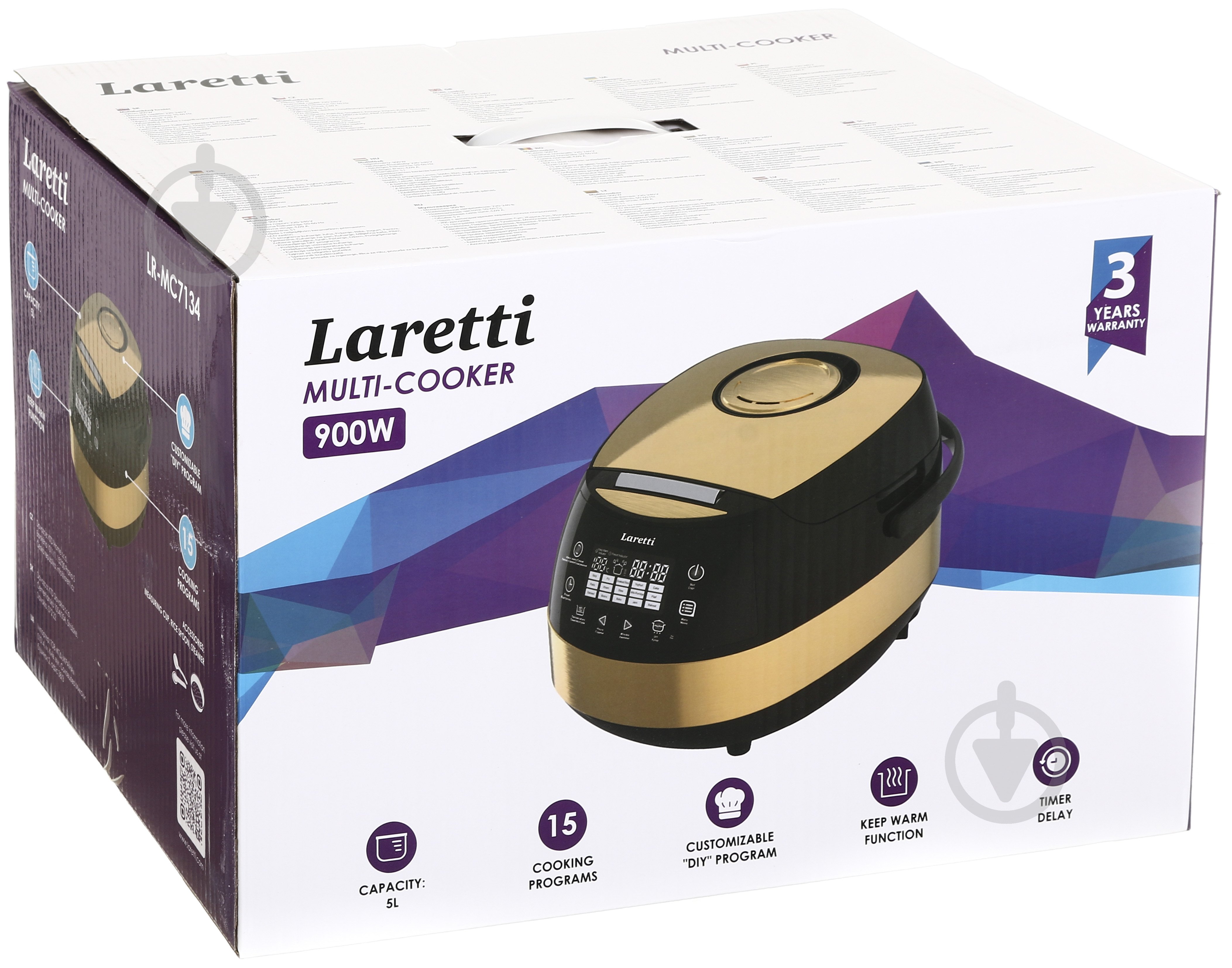 Мультиварка Laretti LARETTI LR-MC7134 LR-MC7134 - фото 10 Мультиварка Laretti LARETTI LR-MC7134 LR-MC7134 - фото 10