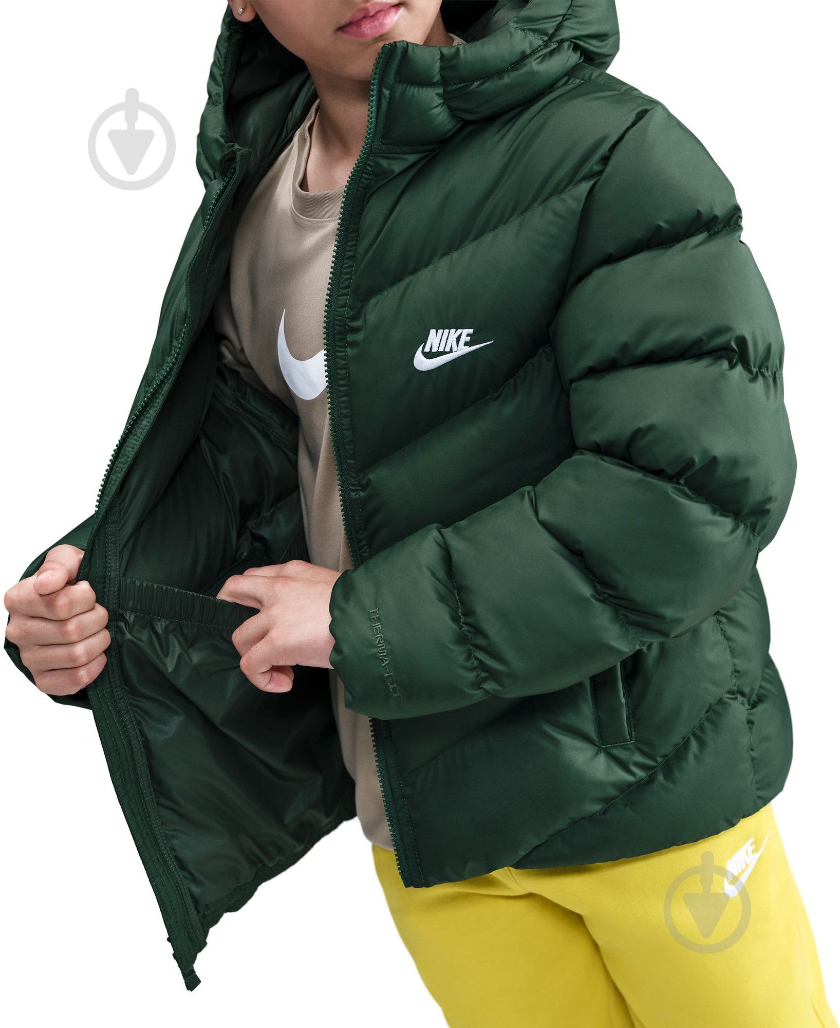 Пуховик детский зимний Nike K NSW TF ADP Puffer HQ4976-323 р.M зеленый - фото 7 Пуховик детский зимний Nike K NSW TF ADP Puffer HQ4976-323 р.M зеленый - фото 7