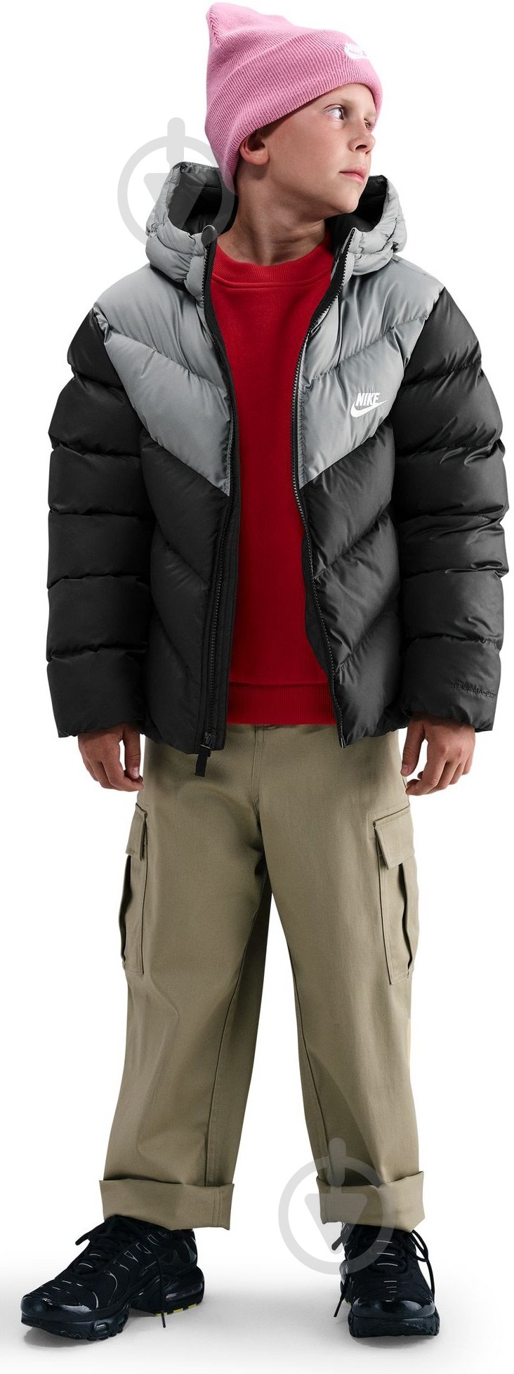 Пуховик дитячий зимовий Nike K NSW TF ADP Puffer Colorblock IB6164-010 р.M чорний - фото 3 Пуховик дитячий зимовий Nike K NSW TF ADP Puffer Colorblock IB6164-010 р.M чорний - фото 3