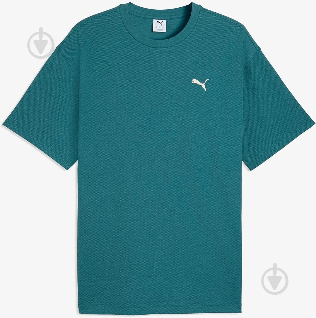 Футболка Puma ESS ELEVATED Relaxed Tee 69201841 р.S зеленый - фото 4