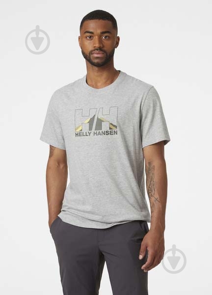 Футболка Helly Hansen 62978-950 р.XL серый - фото 1