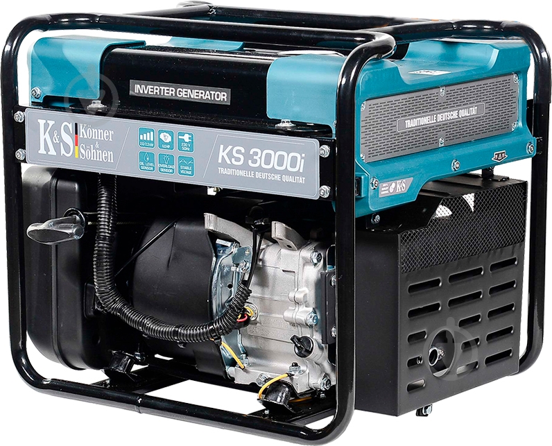 Генератор бензиновый Konner&Sohnen 2,8 кВт / 3 кВт 220 В KS 3000i - фото 2
