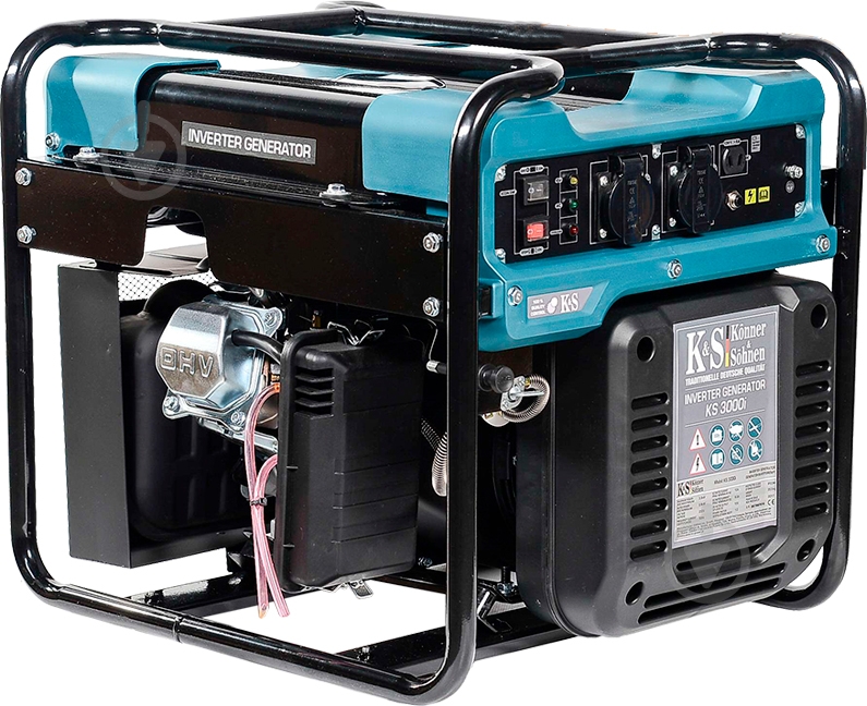 Генератор бензиновый Konner&Sohnen 2,8 кВт / 3 кВт 220 В KS 3000i - фото 3