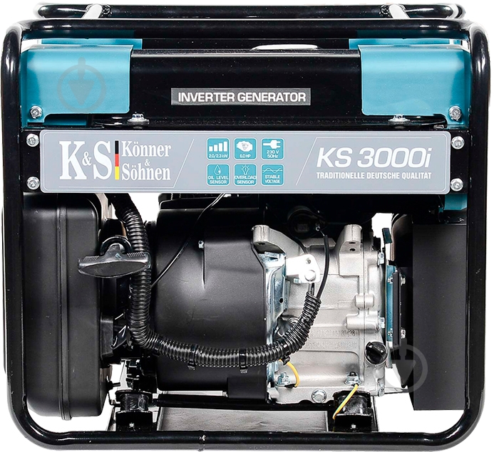 Генератор бензиновый Konner&Sohnen 2,8 кВт / 3 кВт 220 В KS 3000i - фото 1