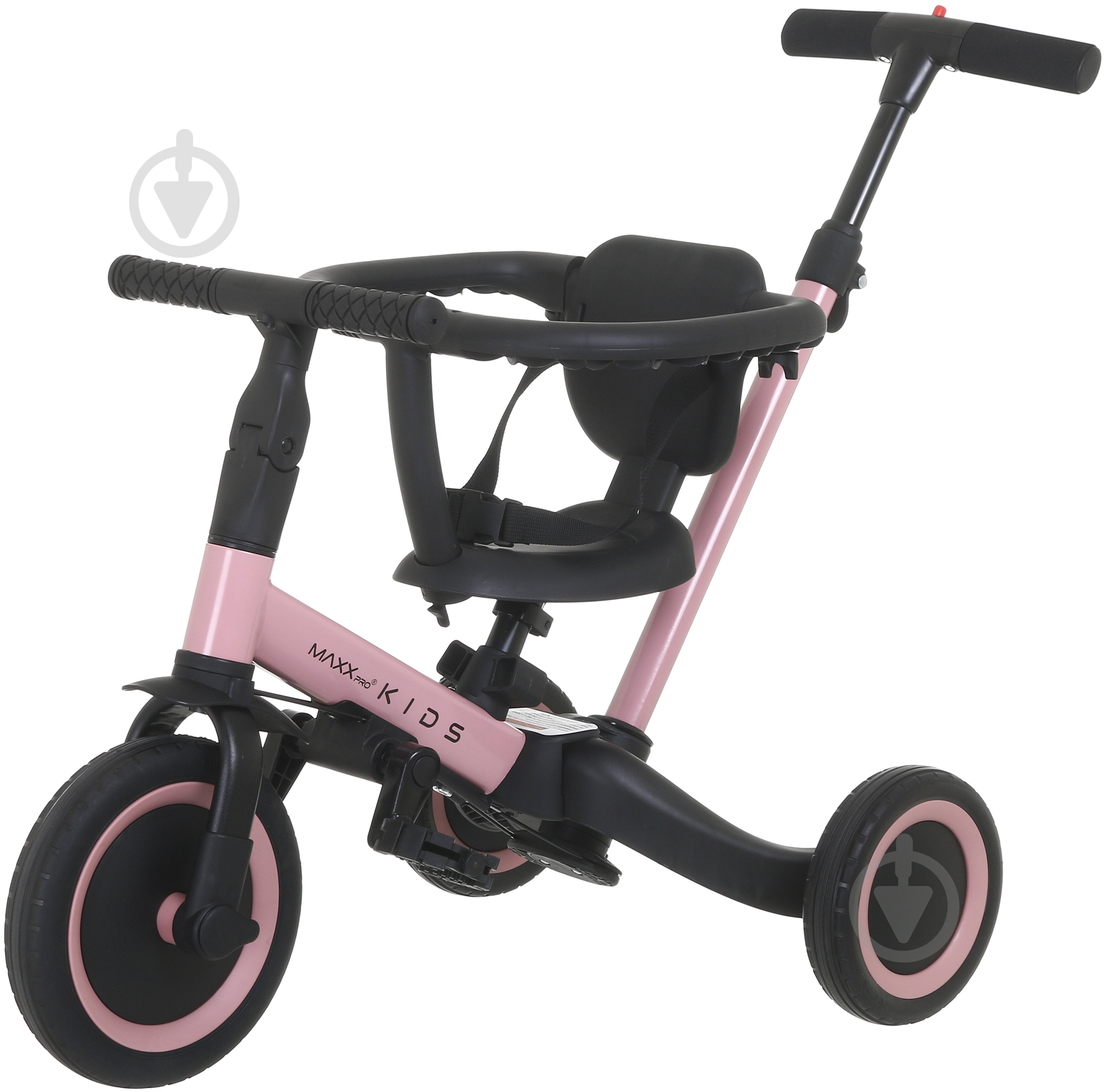 Велосипед дитячий MaxxPro kids 4 в 1 рожевий TR008 - фото 1
