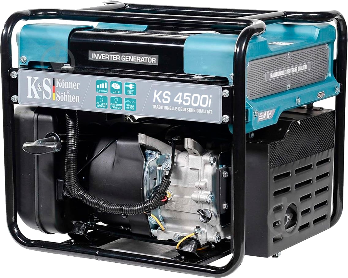 Генератор бензиновый Konner&Sohnen 3,8 кВт / 4 кВт 220 В KS 4500i - фото 1