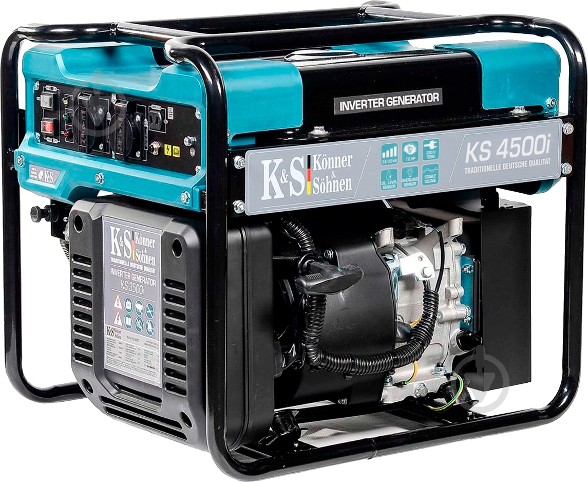 Генератор бензиновый Konner&Sohnen 3,8 кВт / 4 кВт 220 В KS 4500i - фото 4