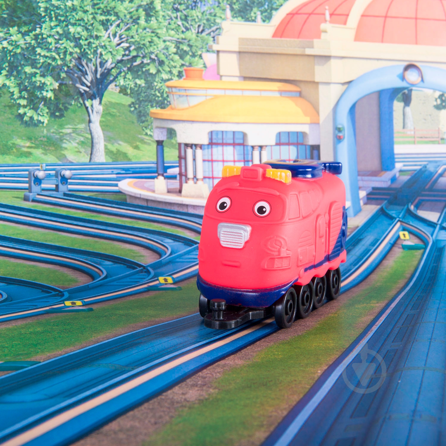 Паровозик Chuggington Джекман с гаражом - фото 5