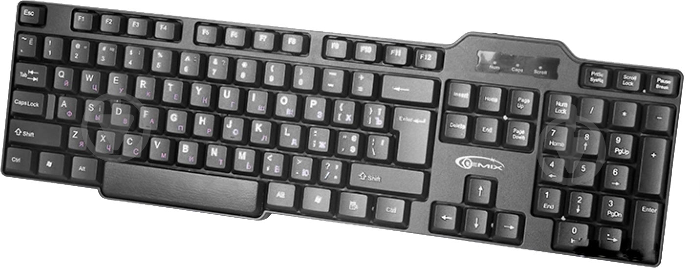 Клавиатура Gemix (KB-150 black, USB) black - фото 1