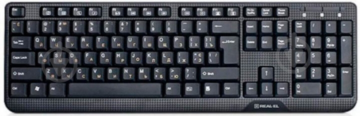 Клавиатура Real-el (500 Standard, PS/2, black) black - фото 1