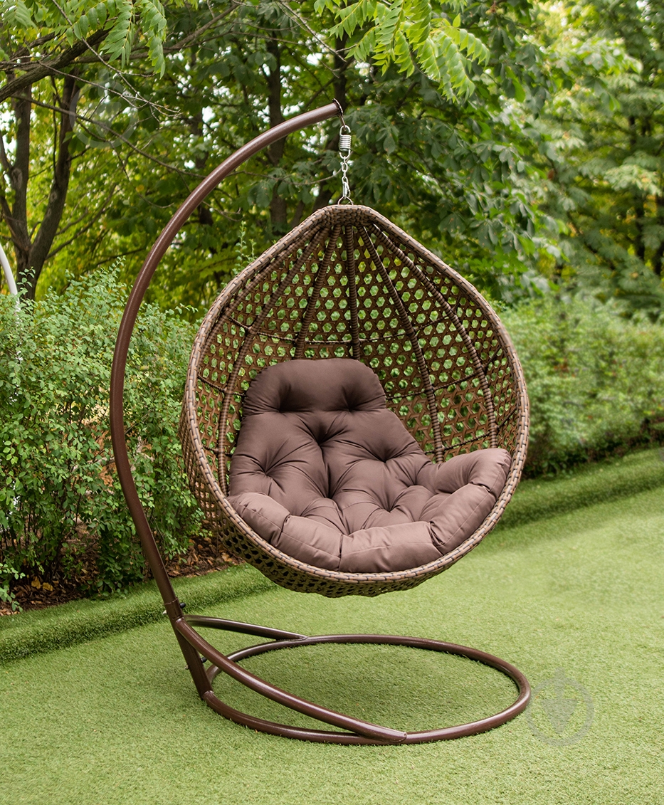 Крісло-кокон Indigo Колібрі 1200х730х1050 см коричневий - фото 3
