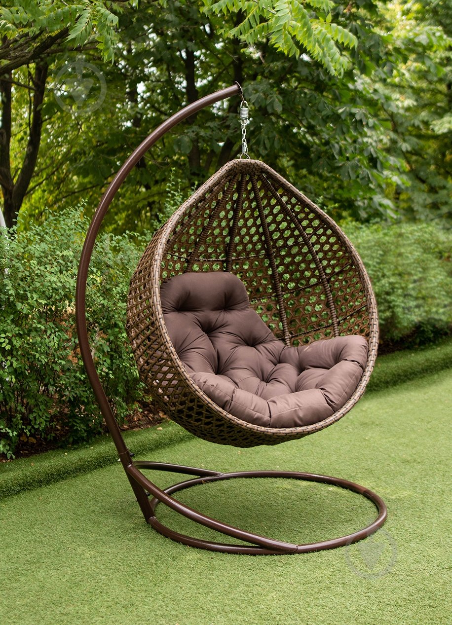 Крісло-кокон Indigo Колібрі 1200х730х1050 см коричневий - фото 2