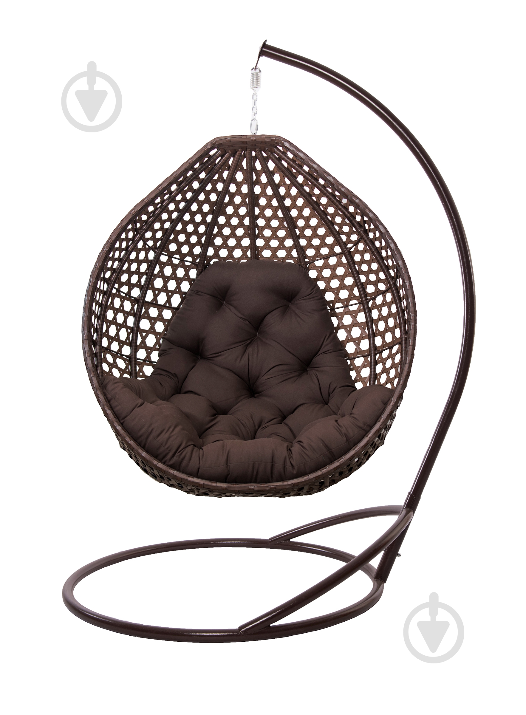Крісло-кокон Indigo Колібрі 1200х730х1050 см коричневий - фото 1