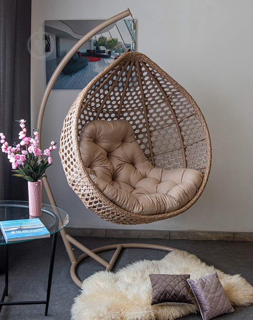 Качели Indigo Колибри 1200х730х1050 бежевый - фото 9