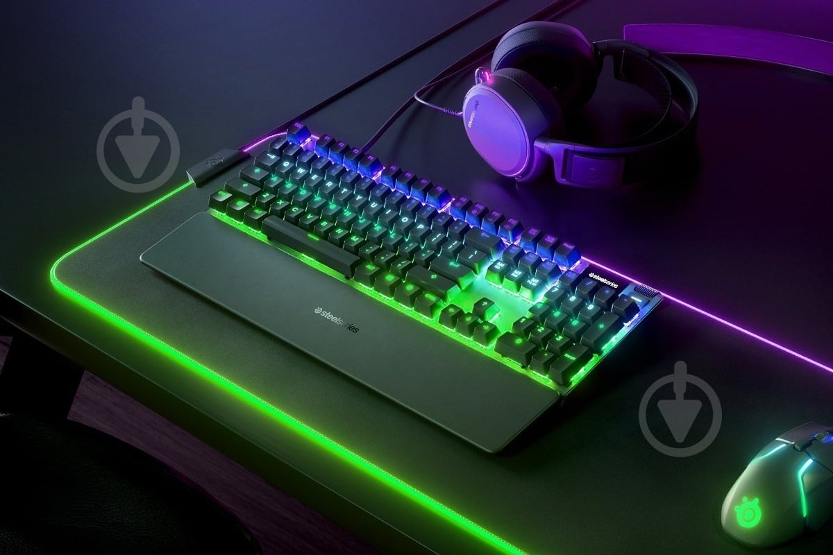 Клавиатура SteelSeries Apex 7 Red Switches (64642) - фото 2 Клавиатура SteelSeries Apex 7 Red Switches (64642) - фото 2